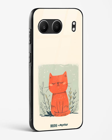 Orange Whiskers [BREATHE] Glass Case Phone Cover (OnePlus)