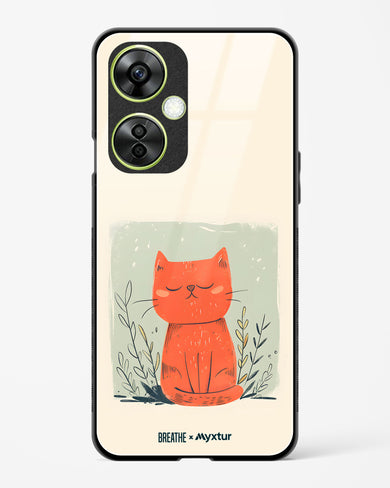 Orange Whiskers [BREATHE] Glass Case Phone Cover (OnePlus)