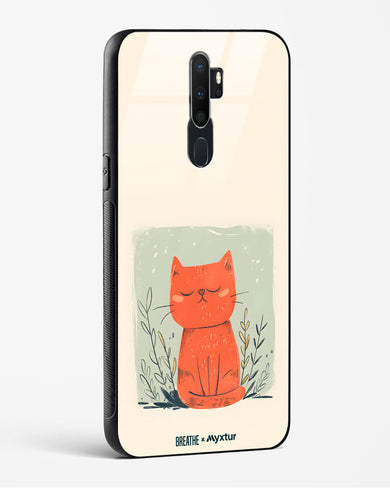 Orange Whiskers [BREATHE] Glass Case Phone Cover (Oppo)