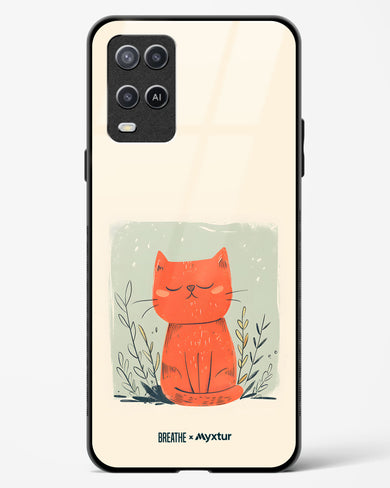 Orange Whiskers [BREATHE] Glass Case Phone Cover (Oppo)