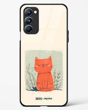 Orange Whiskers [BREATHE] Glass Case Phone Cover (Oppo)