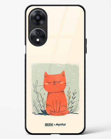 Orange Whiskers [BREATHE] Glass Case Phone Cover (Oppo)