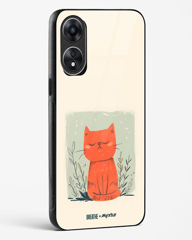 Orange Whiskers [BREATHE] Glass Case Phone Cover (Oppo)