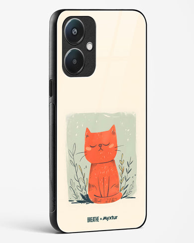 Orange Whiskers [BREATHE] Glass Case Phone Cover (Oppo)