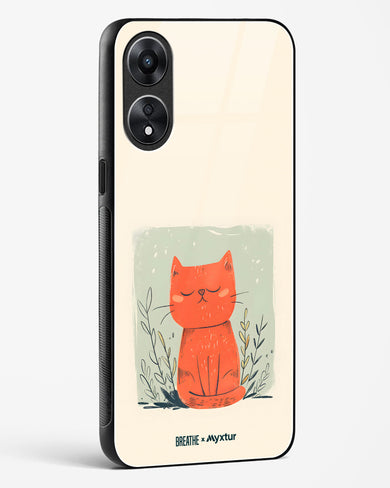 Orange Whiskers [BREATHE] Glass Case Phone Cover (Oppo)