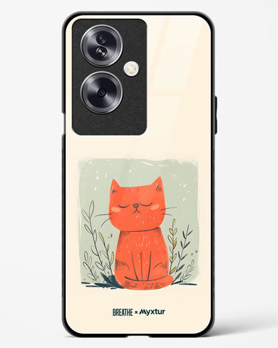 Orange Whiskers [BREATHE] Glass Case Phone Cover (Oppo)