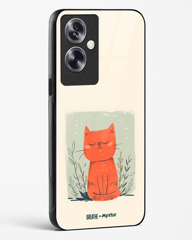 Orange Whiskers [BREATHE] Glass Case Phone Cover (Oppo)