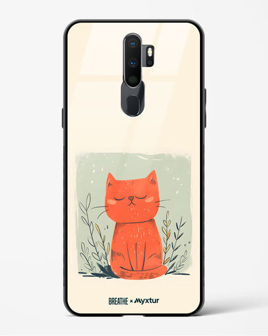 Orange Whiskers [BREATHE] Glass Case Phone Cover (Oppo)