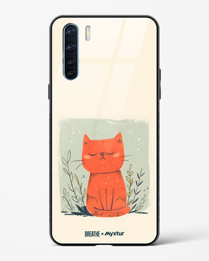 Orange Whiskers [BREATHE] Glass Case Phone Cover (Oppo)