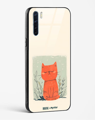 Orange Whiskers [BREATHE] Glass Case Phone Cover (Oppo)