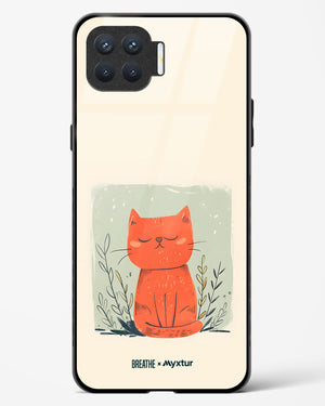 Orange Whiskers [BREATHE] Glass Case Phone Cover (Oppo)