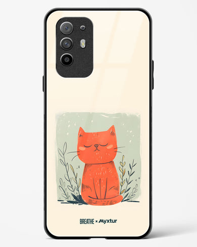 Orange Whiskers [BREATHE] Glass Case Phone Cover (Oppo)