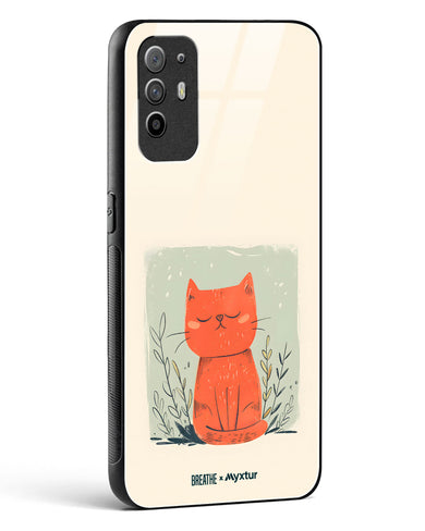 Orange Whiskers [BREATHE] Glass Case Phone Cover (Oppo)