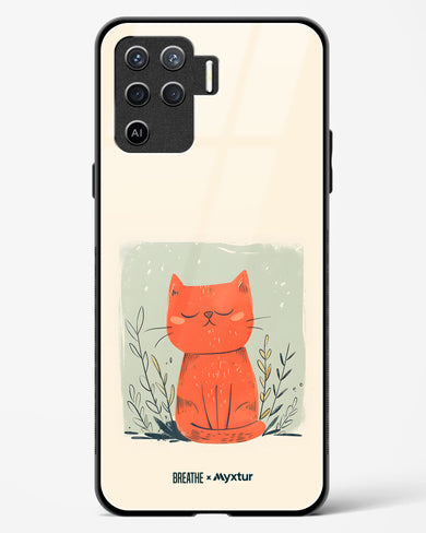 Orange Whiskers [BREATHE] Glass Case Phone Cover (Oppo)