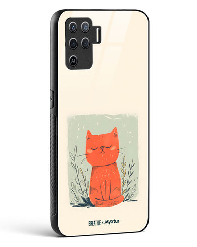 Orange Whiskers [BREATHE] Glass Case Phone Cover (Oppo)