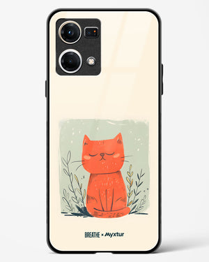 Orange Whiskers [BREATHE] Glass Case Phone Cover (Oppo)