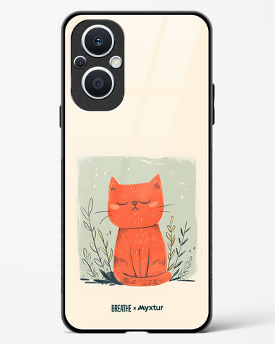 Orange Whiskers [BREATHE] Glass Case Phone Cover (Oppo)