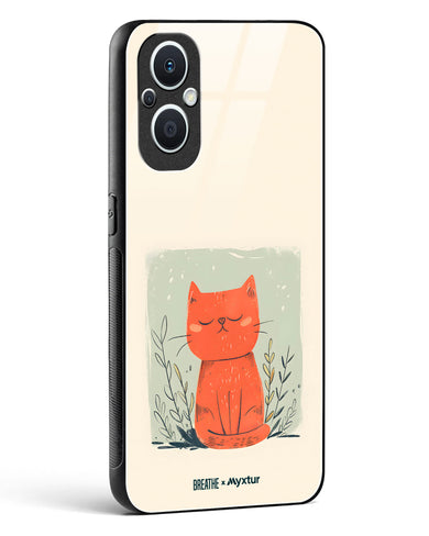 Orange Whiskers [BREATHE] Glass Case Phone Cover (Oppo)