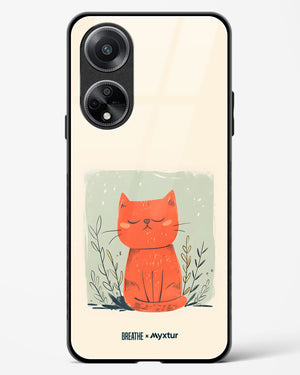 Orange Whiskers [BREATHE] Glass Case Phone Cover (Oppo)