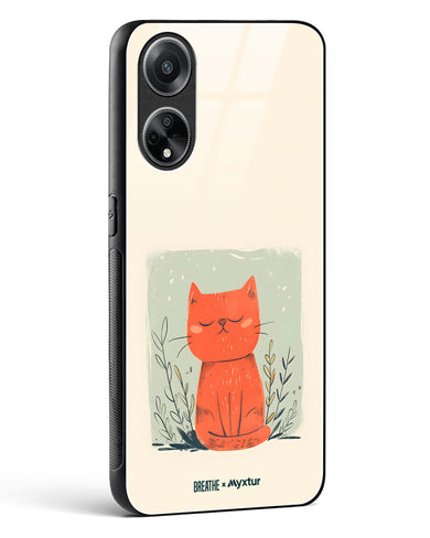 Orange Whiskers [BREATHE] Glass Case Phone Cover (Oppo)