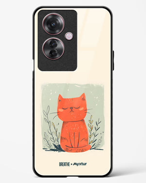 Orange Whiskers [BREATHE] Glass Case Phone Cover (Oppo)