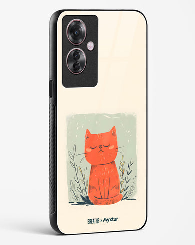 Orange Whiskers [BREATHE] Glass Case Phone Cover (Oppo)