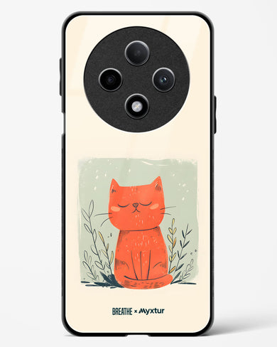 Orange Whiskers [BREATHE] Glass Case Phone Cover (Oppo)