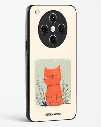 Orange Whiskers [BREATHE] Glass Case Phone Cover (Oppo)