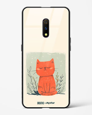 Orange Whiskers [BREATHE] Glass Case Phone Cover (Oppo)