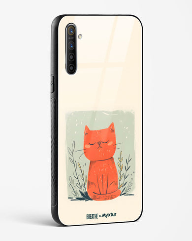 Orange Whiskers [BREATHE] Glass Case Phone Cover (Oppo)