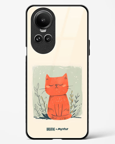 Orange Whiskers [BREATHE] Glass Case Phone Cover (Oppo)