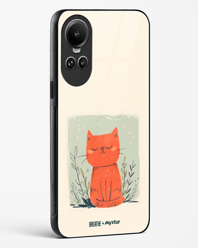 Orange Whiskers [BREATHE] Glass Case Phone Cover (Oppo)