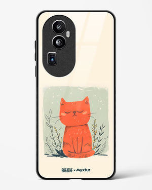 Orange Whiskers [BREATHE] Glass Case Phone Cover (Oppo)
