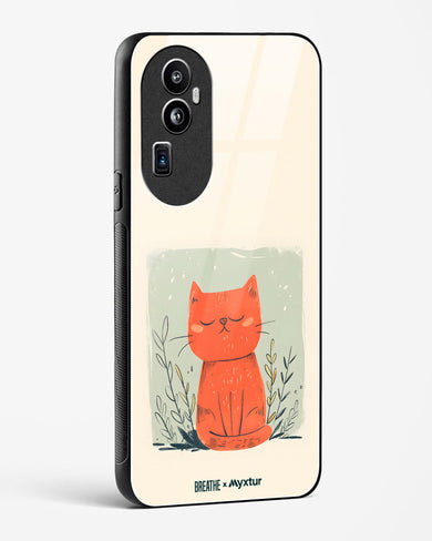 Orange Whiskers [BREATHE] Glass Case Phone Cover (Oppo)