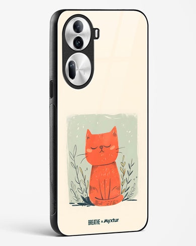 Orange Whiskers [BREATHE] Glass Case Phone Cover (Oppo)