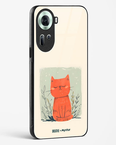 Orange Whiskers [BREATHE] Glass Case Phone Cover (Oppo)