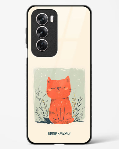 Orange Whiskers [BREATHE] Glass Case Phone Cover (Oppo)