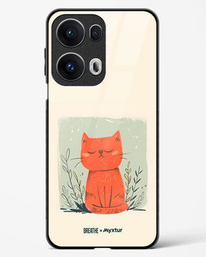 Orange Whiskers [BREATHE] Glass Case Phone Cover (Oppo)