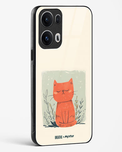 Orange Whiskers [BREATHE] Glass Case Phone Cover (Oppo)