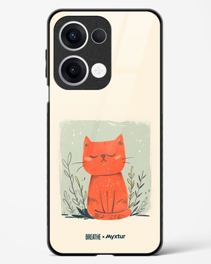 Orange Whiskers [BREATHE] Glass Case Phone Cover (Oppo)