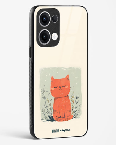 Orange Whiskers [BREATHE] Glass Case Phone Cover (Oppo)