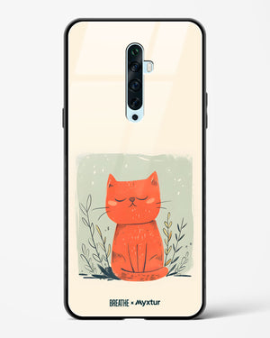 Orange Whiskers [BREATHE] Glass Case Phone Cover (Oppo)