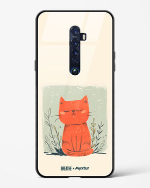 Orange Whiskers [BREATHE] Glass Case Phone Cover (Oppo)