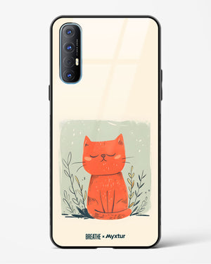 Orange Whiskers [BREATHE] Glass Case Phone Cover (Oppo)