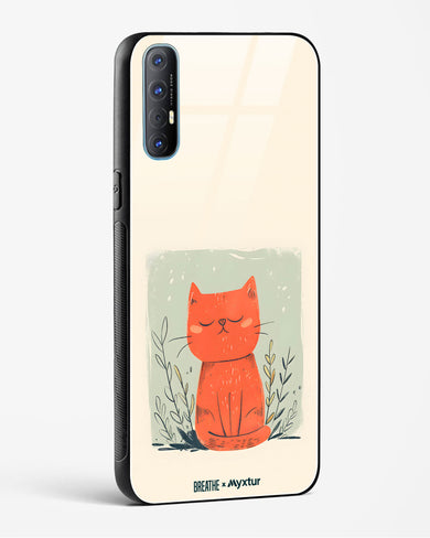 Orange Whiskers [BREATHE] Glass Case Phone Cover (Oppo)