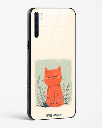 Orange Whiskers [BREATHE] Glass Case Phone Cover (Oppo)