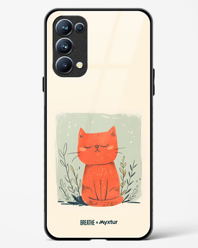 Orange Whiskers [BREATHE] Glass Case Phone Cover (Oppo)