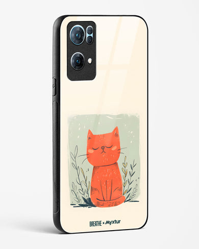 Orange Whiskers [BREATHE] Glass Case Phone Cover (Oppo)