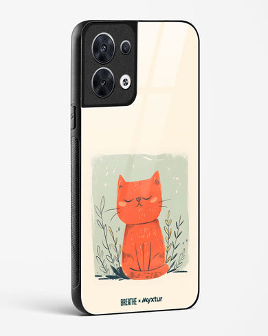 Orange Whiskers [BREATHE] Glass Case Phone Cover (Oppo)