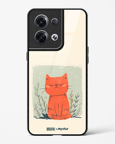 Orange Whiskers [BREATHE] Glass Case Phone Cover (Oppo)